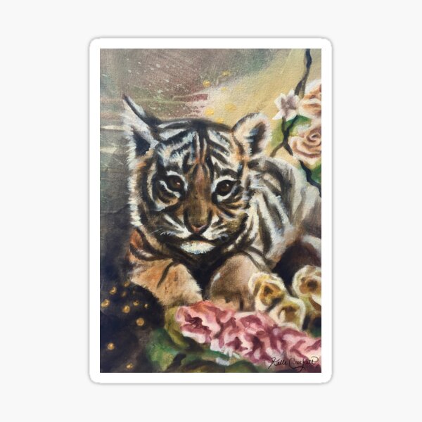 Quiet Jungle by Kelli Crockett Sticker