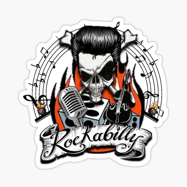 Vista previa del artículo con la obra «Rockabilly 1W», diseñado y vendido por LaurieHooper.