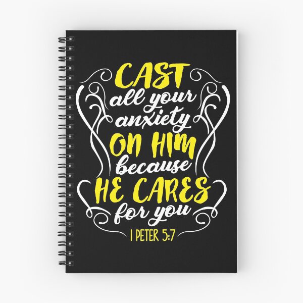 Item preview, Cast all your anxiety on him because He cares for you - Peter 5:7 designed and sold by Broken Concrete.