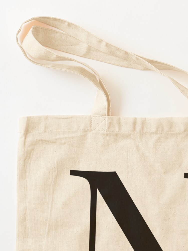 Personalised Alphabet Tote Bag Initial Canvas Cotton Shopper Any