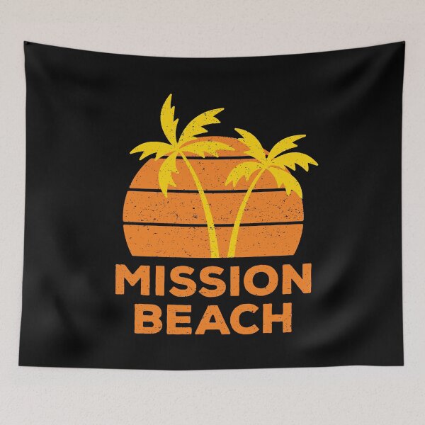 Item preview, Mission Beach Retro designed and sold by teesaurus.