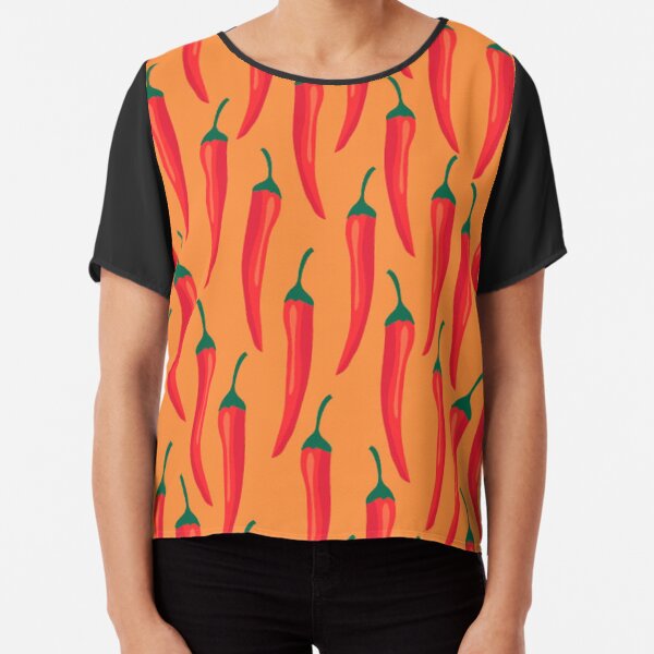 Red Hot Chillies Chiffon Top