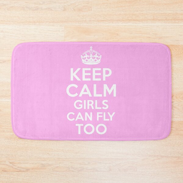 Item preview, KEEP CALM GIRLS CAN FLY TOO designed and sold by MACH5-.