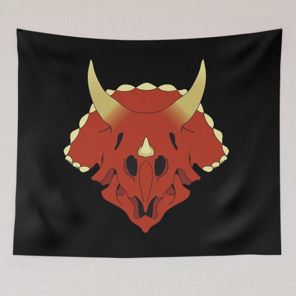 Item preview, Red Triceratops Skull designed and sold by SirCrim.