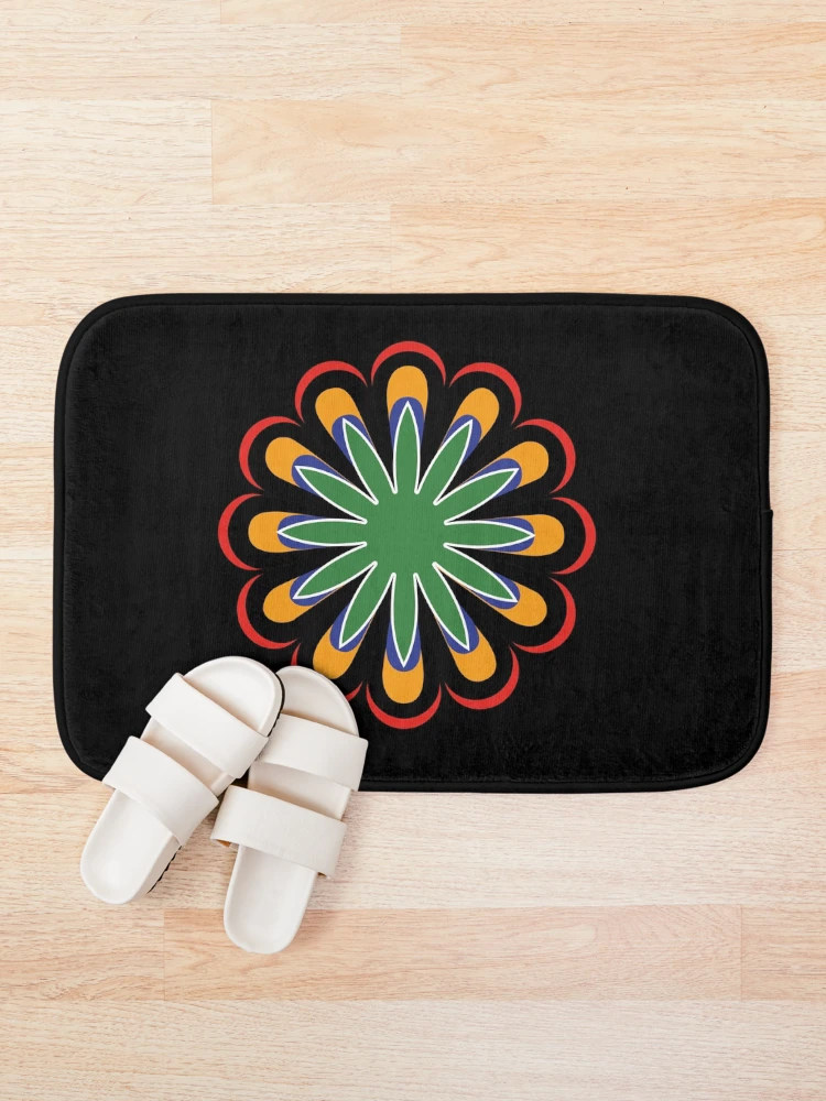 Thumbnail 1 of 6, Bath Mat, African pattern designed and sold by SunuDesign.
