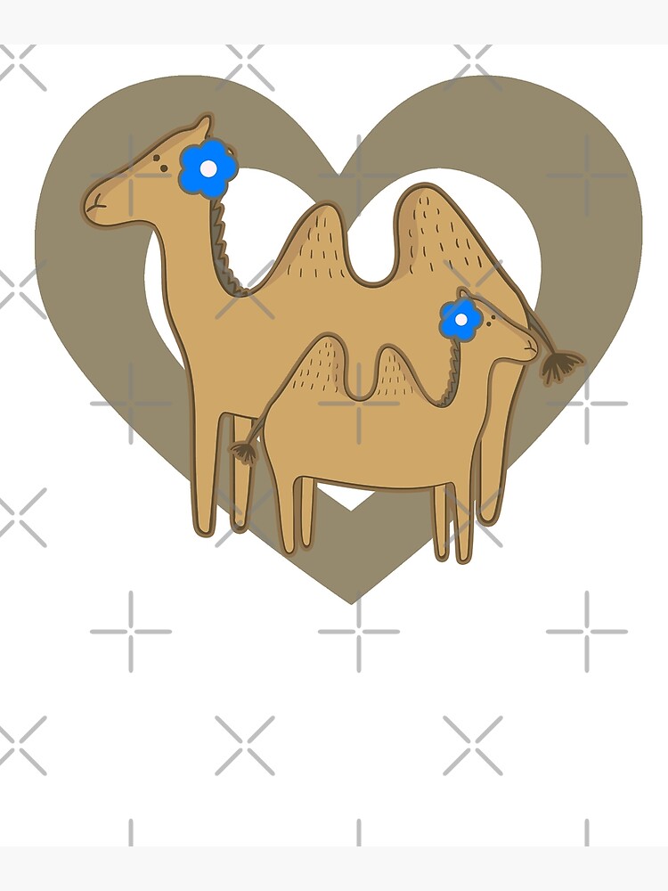 "Cute Camel Heart" Poster for Sale by eternallygifted | Redbubble