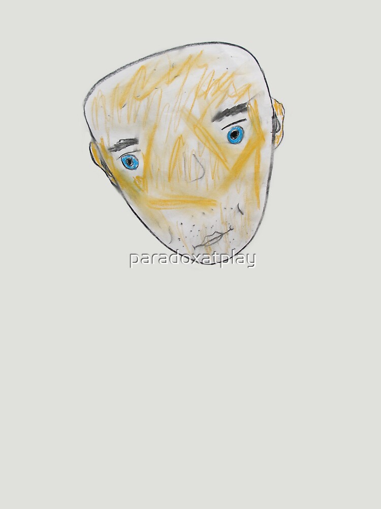 Blue-Eyed Bald Man Tee by paradoxatplay