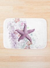 Pink Passion Starfish Bath Mat