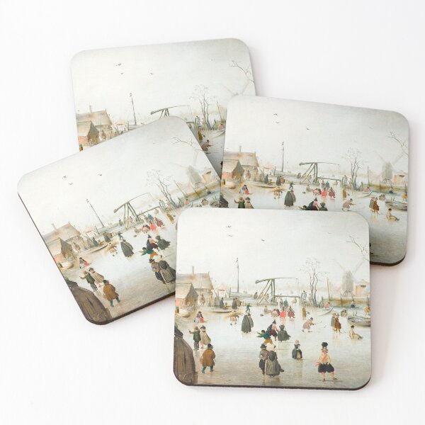 Item preview, Ice-skating in a Village Hendrick Avercamp c. 1610  designed and sold by Kyle Hamar.