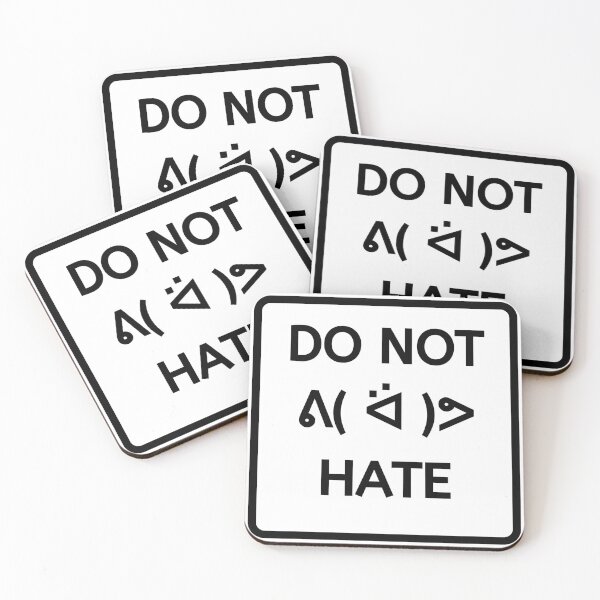Item preview, Text Emoji No Haters Sign designed and sold by SpiffyD.