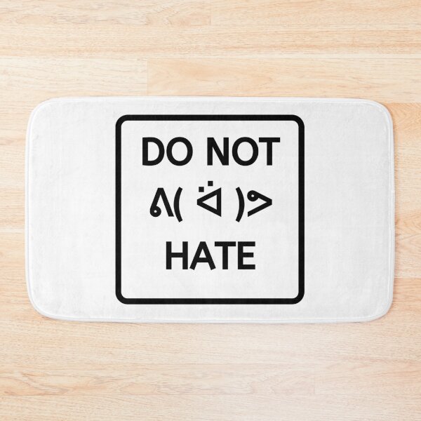 Item preview, Text Emoji No Haters Sign designed and sold by SpiffyD.