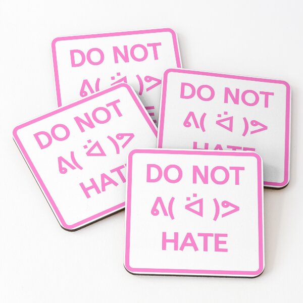 Item preview, Text Emoji No Haters Sign Pink designed and sold by SpiffyD.