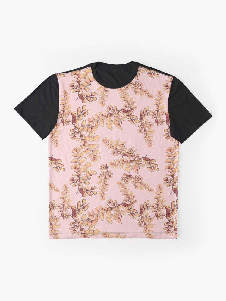 Alternative Ansicht von Goldene Blätter Muster Grafik T-Shirt