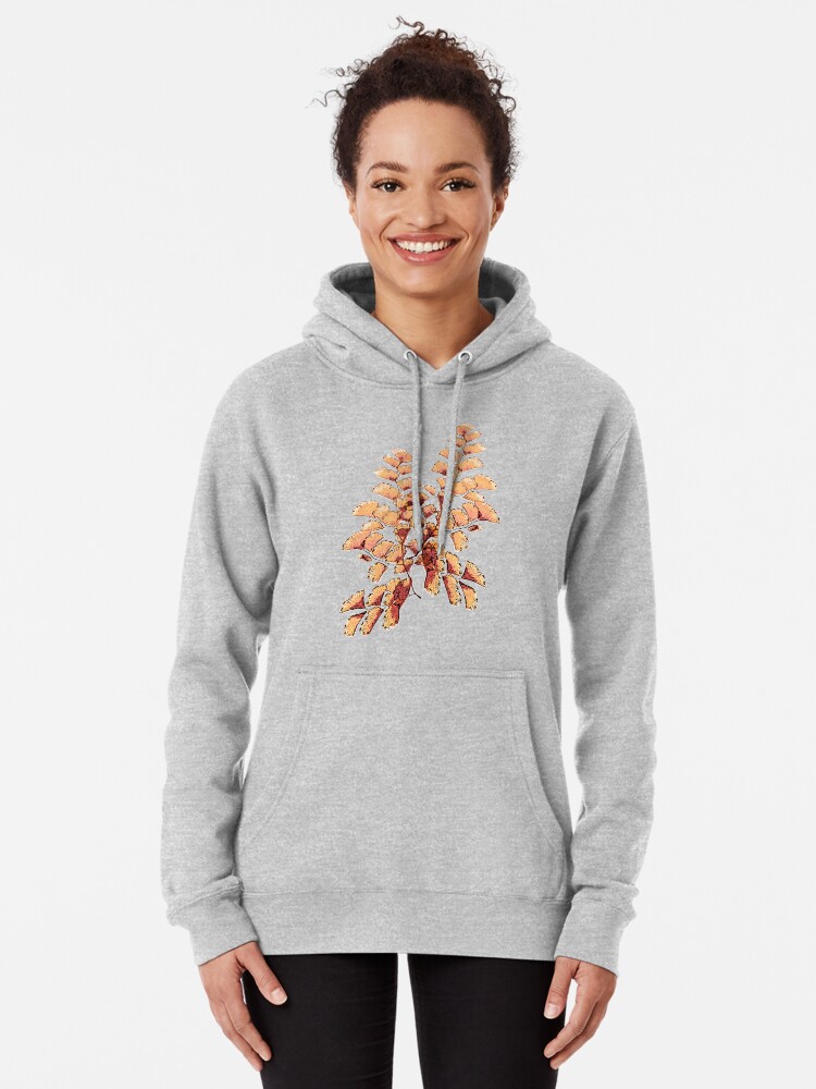 Alternative Ansicht von Goldene Blätter Muster Hoodie