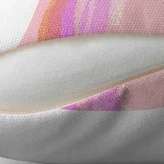 Alternative Ansicht von Regenbogen rosa pattern Bodenkissen