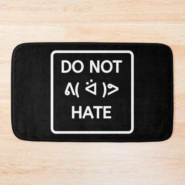 Item preview, Text Emoji No Haters Sign White designed and sold by SpiffyD.