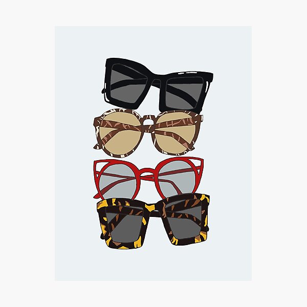 My favorite sunglass collection Photographic Print