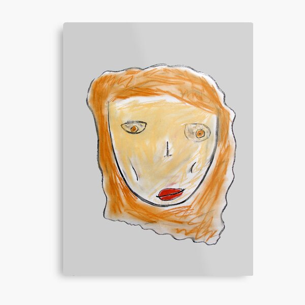 Red-Haired Girl Metal Print