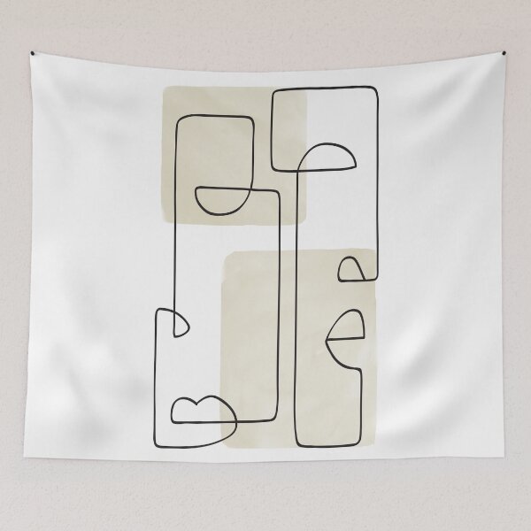 Item preview, Abstract Faces- Line Art designed and sold by TheRedFinch.