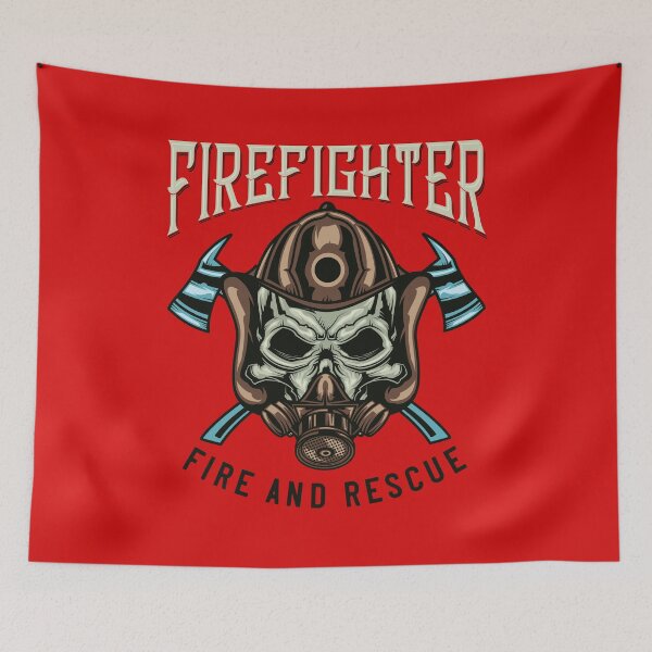 Item preview, FIREFIGHTER SKULL HELMET T-SHIRT TEE SWEATER PULLOVER GIFT PRESENT designed and sold by Timcito.