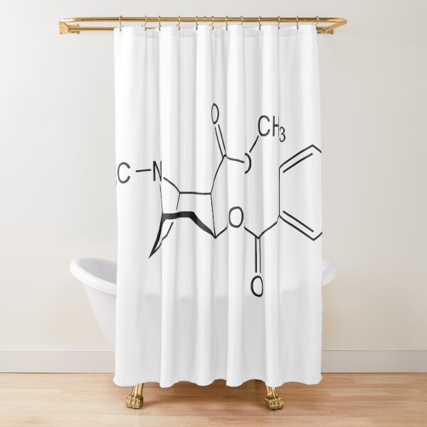 Cocaine Molecule Shower Curtain