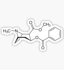 Cocaine Molecule Sticker