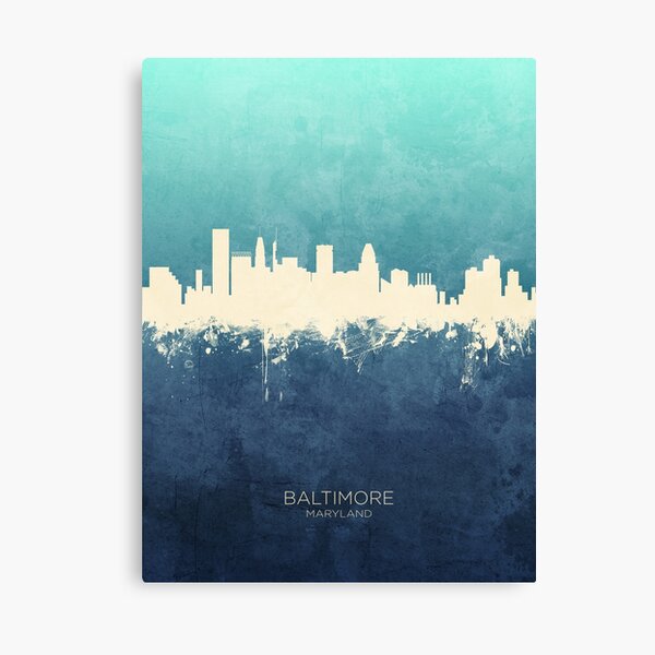 Item preview, Baltimore Maryland Skyline designed and sold by ArtPrints.