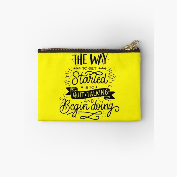 Item preview, The Way to Get Started is to Quit Talking | Life Quote designed and sold by intrique8.