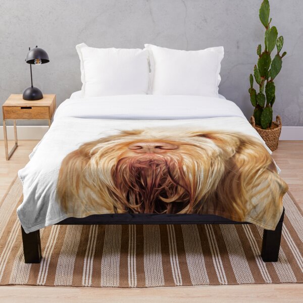 Waiting for you Spinone Throw Blanket