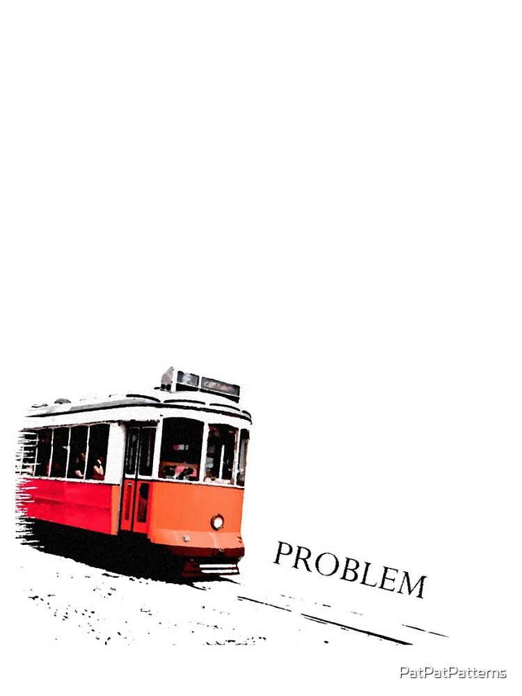 Thumbnail 4 of 4, iPhone Case, Trolley problem designed and sold by PatPatPatterns.