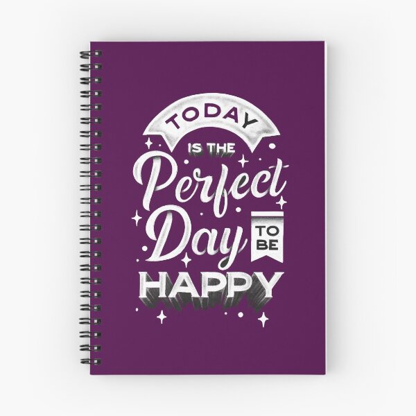 Item preview, Today is the Perfect Day to Be Happy | Life Quote designed and sold by intrique8.