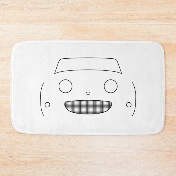 Item preview, Austin Healey "frogeye" Sprite British classic car outline graphic (black) designed and sold by soitwouldseem.