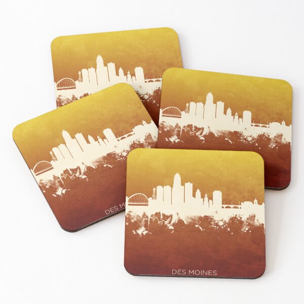 Item preview, Des Moines Iowa Skyline designed and sold by ArtPrints.