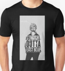 Sanji "Geradeaus Ostblau" Slim Fit T-Shirt