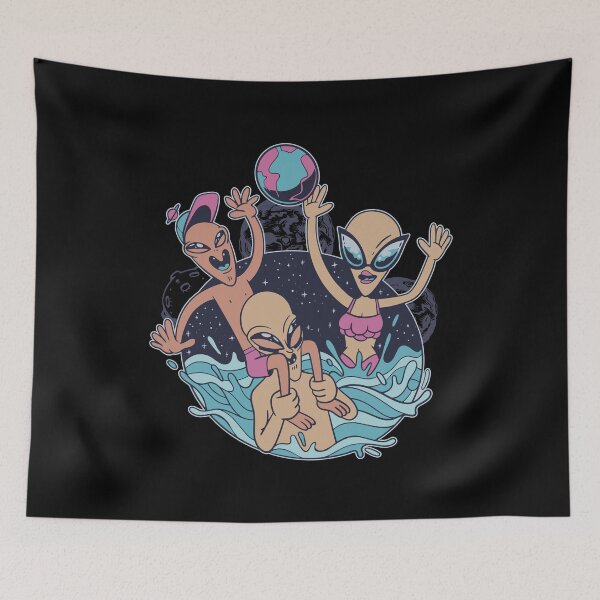 Item preview, Alien, aliens, pool party designed and sold by DerSenat.