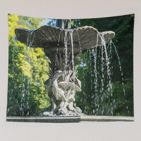 Item preview, Stone Heron - Sun and Shade Garden Fountain designed and sold by Georgia Mizuleva.