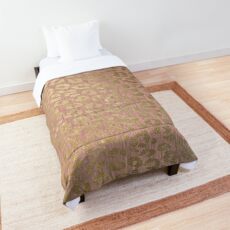 Roségold & Goldleopard Tagesdecke
