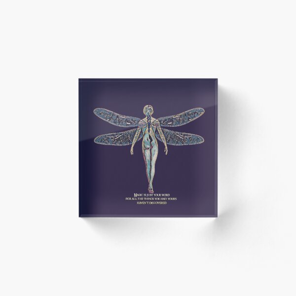 Fairy Magic Art inspired by Carnival Row Acrylic Block