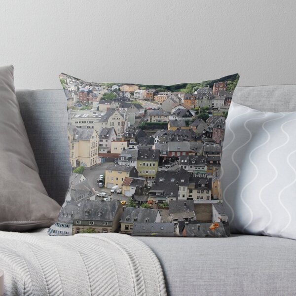 Downtown Idar-Oberstein Throw Pillow