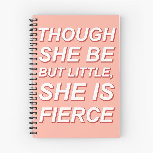 Item preview, Though She Be But Little She Is Fierce Pink designed and sold by crayonwords.