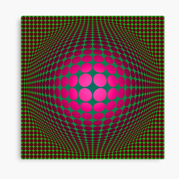 Victor Vasarely Homage 21 Canvas Print