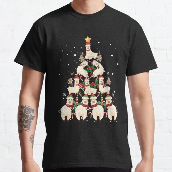 Llama Christmas Tree Classic T-Shirt