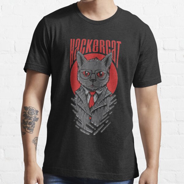 "Hacker Cat Cyber Security" Tshirt for Sale by vaporswagger