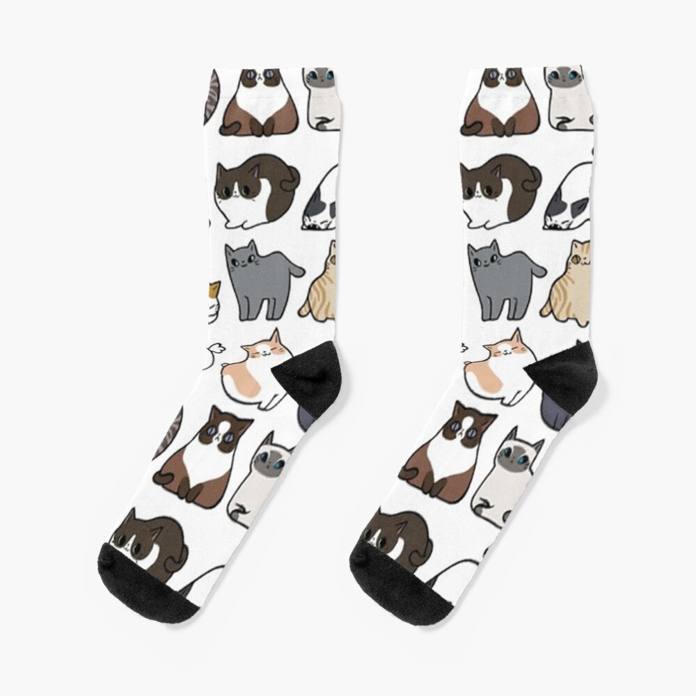 "Cats Cats Cats" Socks for Sale by LatanyaKing Redbubble