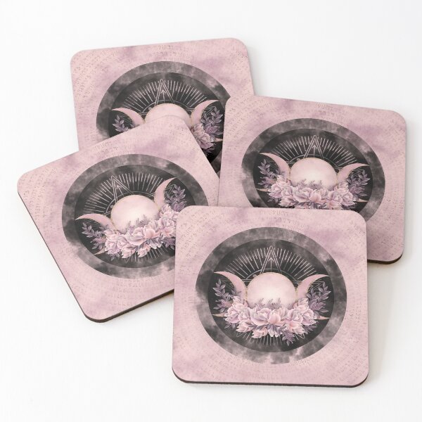 Item preview, Triple Moon - Triple Goddess -Gentle Floral designed and sold by k9printart.