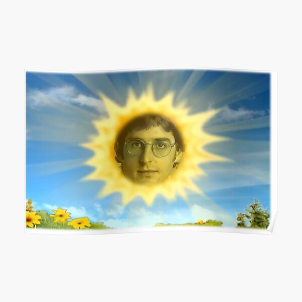 Louis Theroux as the Teletubbies sun Poster