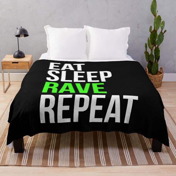 Item preview, Eat Sleep Rave Repeat Funny Party College Festival Gift designed and sold by BiagioDeFranco.
