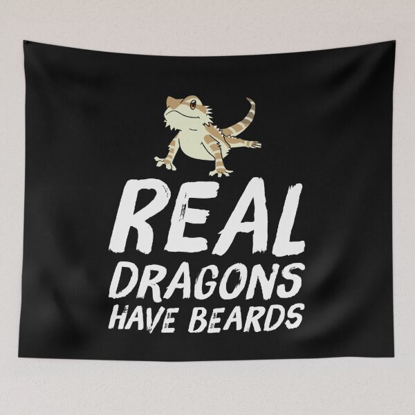 Item preview, Real Dragons Have Beards Bearded Dragon Owner designed and sold by BiagioDeFranco.