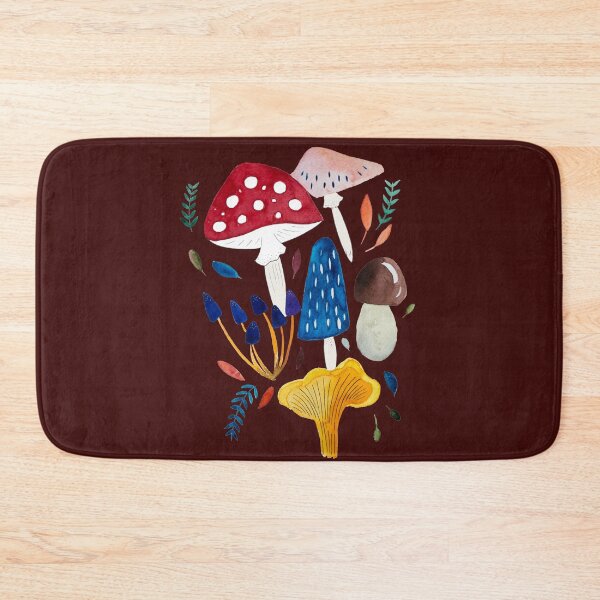 Item preview, Fly agaric and his mushroom family in autumn I Watercolor   designed and sold by Scandi Shop .