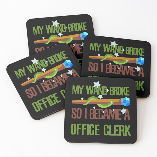 Item preview, My wand broke so I became an office clerk designed and sold by Kam-designs.